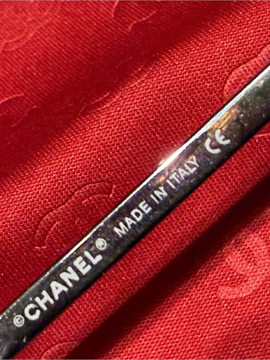 CHANEL Silver Rimless Men’s Glasses with Black Temples main image 9